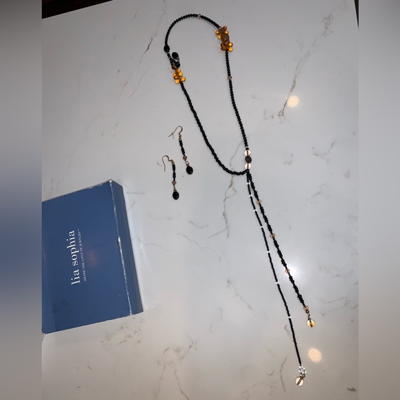 Lia Sophia necklace and earring set - Picture 3 of 3